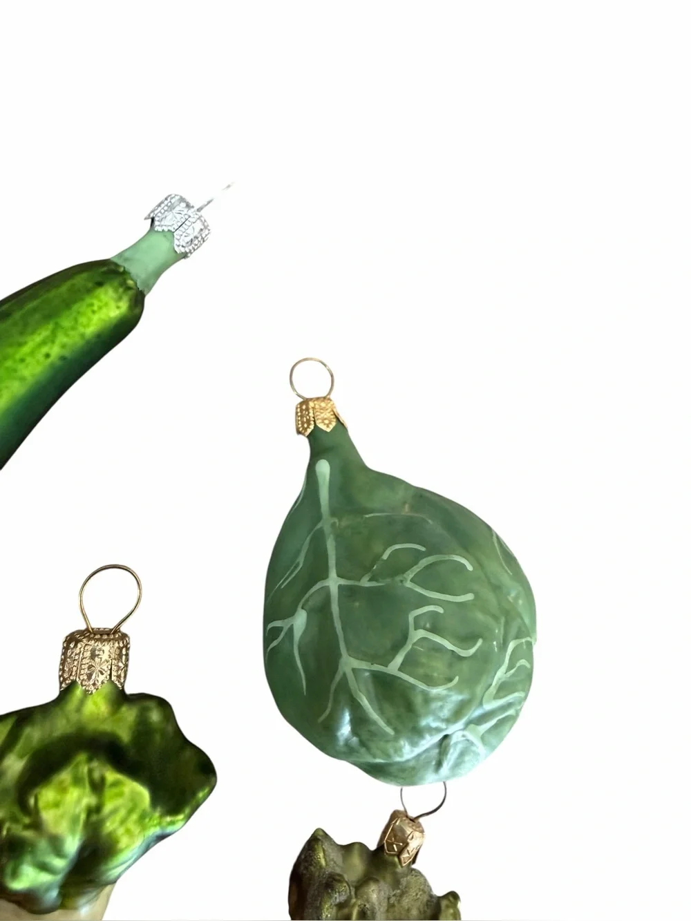 Glass Vegetable Ornaments